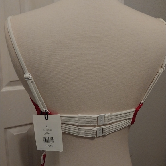 Onia L Rumi One Piece Haute Red Swimsuit New - Picture 3 of 7